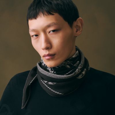 ロザンジュ - メンズ シルクマフラー＆カシミヤストール | Hermès